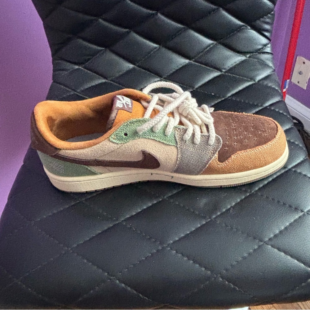 Zion Williamson Voodoo Air Jordan Nike Low-Top Multicolor Suede Sneaker Retro